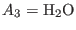 $A_3={\rm H}_2 {\rm O}$