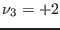 $\nu_3=+2$