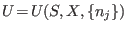 $U\!=\!U(S,X,\{n_j\})$