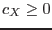 $c_X\ge0$