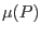 $\mu(P)$