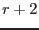 $r+2$