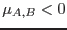 $\mu_{A,B}<0$