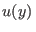 $ u(y) $