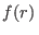 $ f(r) $