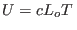 $U=cL_oT $