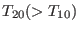 $T_{20}(>T_{10})$