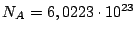 $N_A=6,0223\cdot10^{23}$