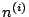 $n^{(i)}$