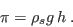 \begin{displaymath}
\pi = \rho_s g  h \;.
\end{displaymath}