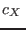 $c_X $