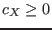 $c_X\ge0$