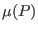 $\mu(P)$