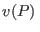$v(P) $