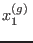 $x_1^{(g)} $