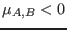 $\mu_{A,B}<0$