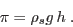 \begin{displaymath}
\pi = \rho_s g  h \;.
\end{displaymath}