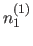 $n_1^{(1)}$