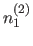 $n_1^{(2)}$