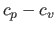 $c_p-c_v$
