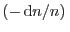 $(-\,{\rm d}n/n)\,$