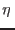 $\eta\,$