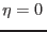 $\eta=0\,$