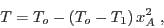 \begin{displaymath}
T=T_o - (T_o-T_1)\, x_A^2 \;,
\end{displaymath}