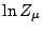 $\ln Z_\mu$