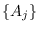 $\{A_j\}$