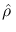 $\hat\rho\,$