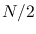 $N/2$