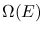 $\Omega(E)\,$