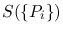$S(\{P_i\})$