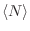 $\langle N\rangle$