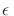 $\epsilon\,$