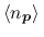 $\langle n_{\bm{p}}\rangle\,$