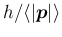 $h/\langle\vert\bm{p}\vert\rangle$