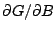$\partial G/\partial B$