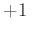 $+1\,$