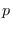 ${p}$