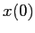 $\displaystyle x(0)$
