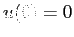 $ u(0)=0$