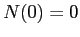 $ N(0)= 0$