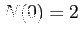 $ N(0)=2$