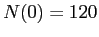 $ N(0)= 120$