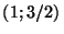 $(1;3/2)\,$