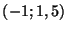 $(-1;1,5)\,$