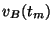 $v_B(t_m)$