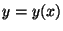 $y = y(x)$